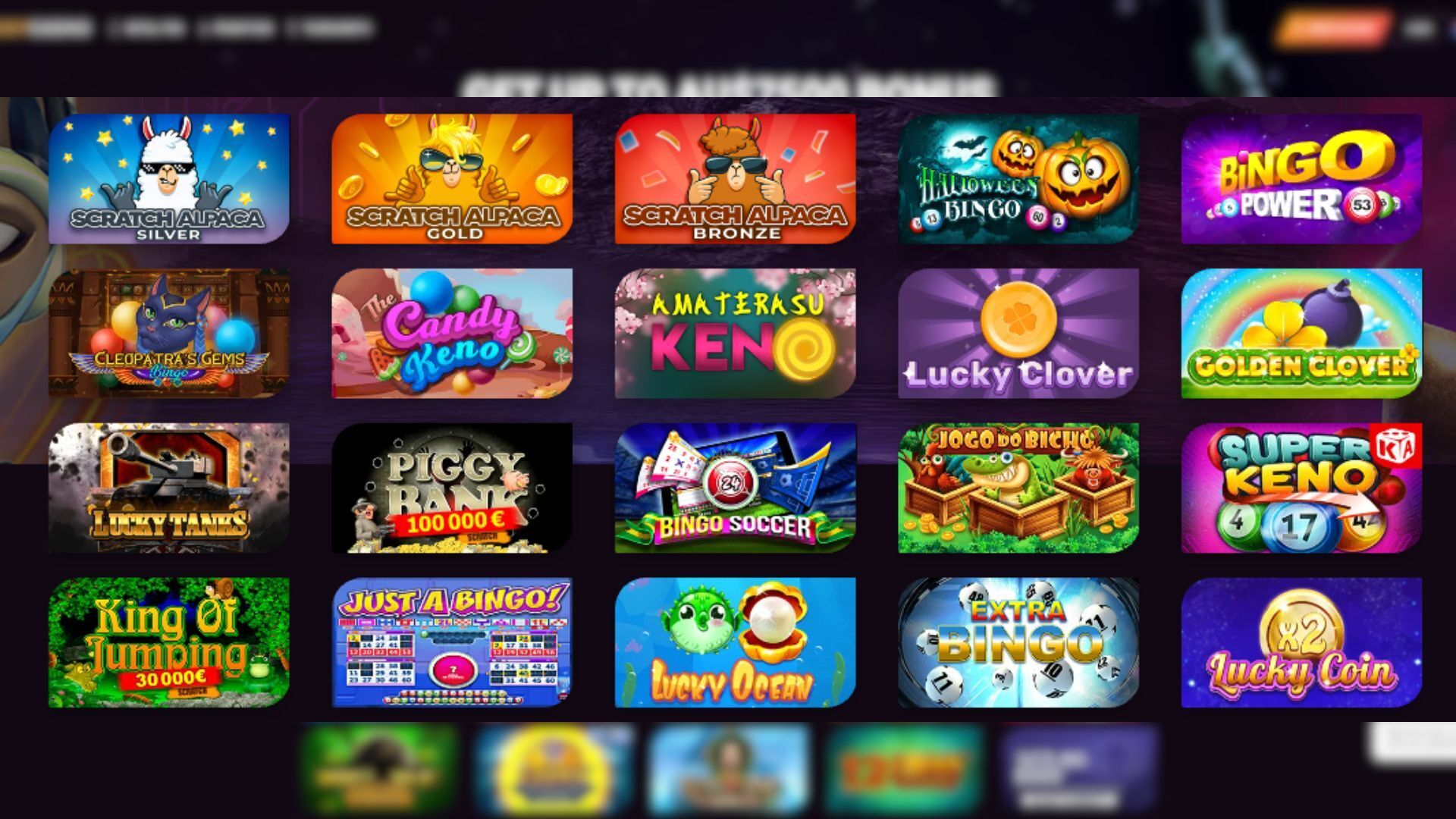 Dive into the intriguing specialty games offered by Ricky Casino, captured in this screenshot from Australia.