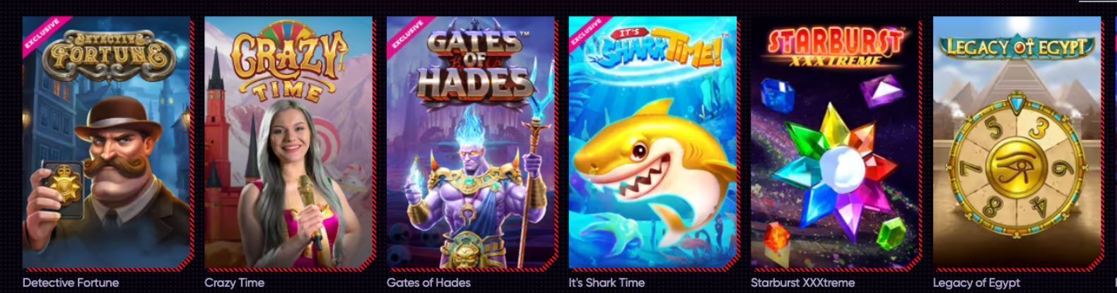 Here's a glimpse of Quickwin's Casino Games.