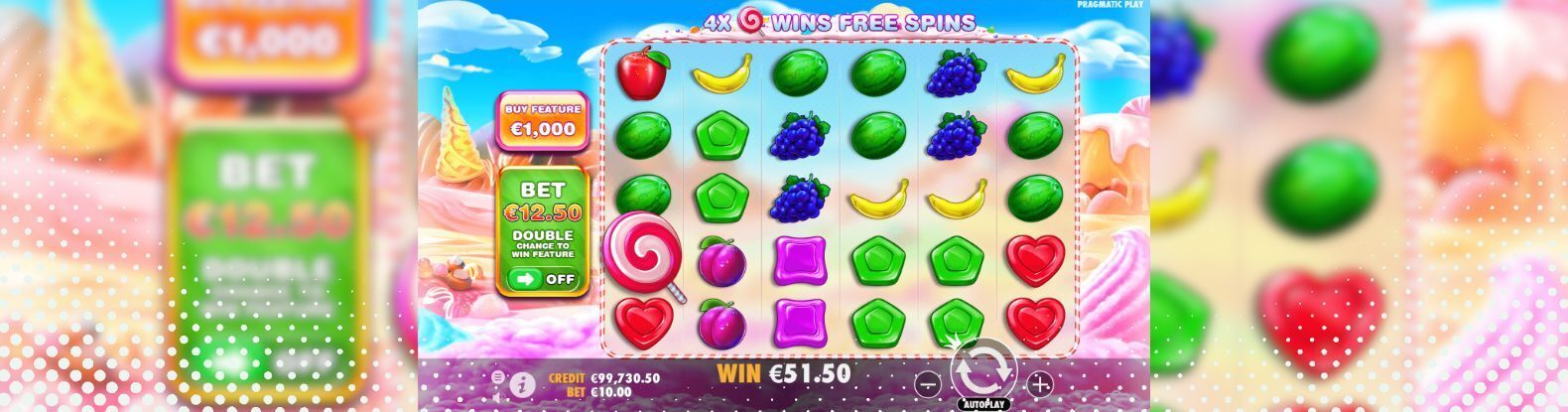 A captured image from Sweet Bonanza Pokies Game by Pragmatic Play