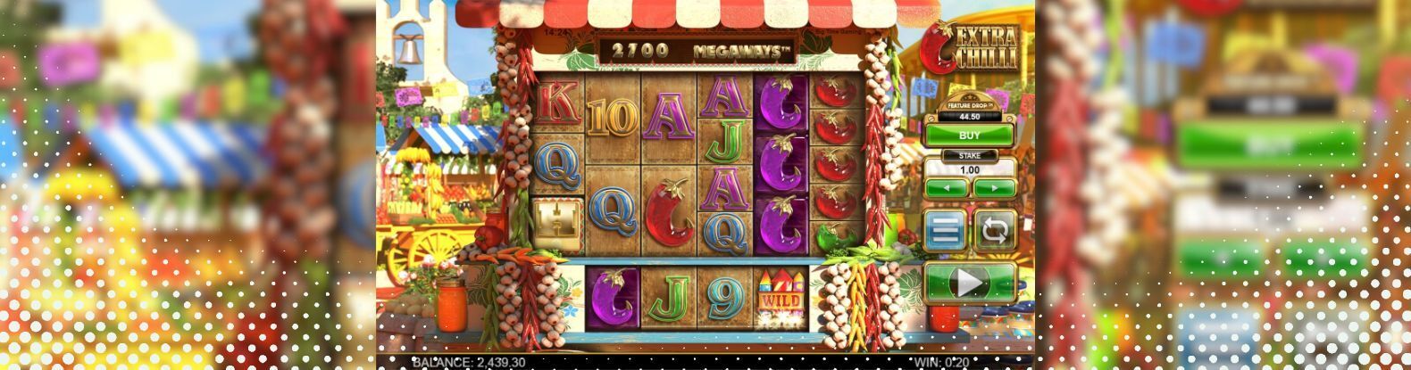 This is a decorative image of the Extra Chilli Game from Real Time Gaming
