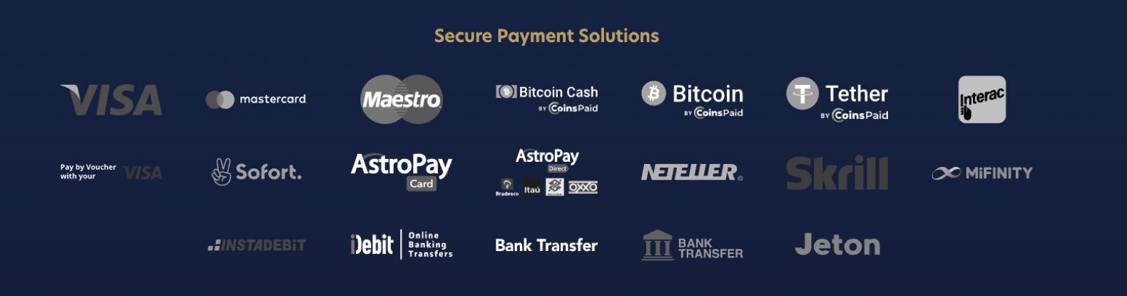 Here’s a glance at the payment gateways at Lucky Dreams Casino.