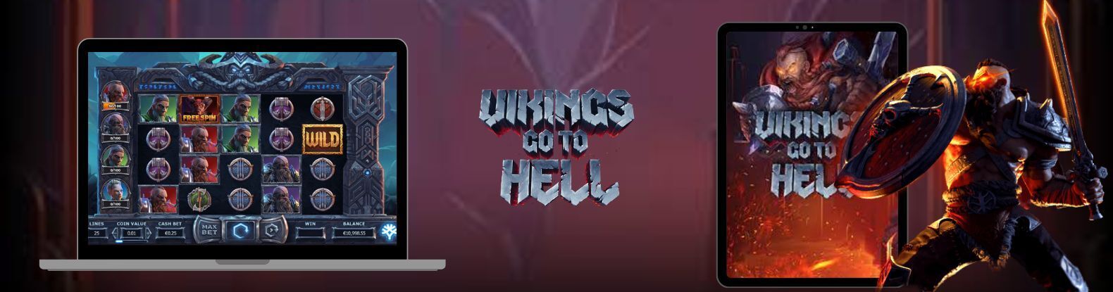 Vikings Go To Hell marks the third installment in the renowned Vikings series from Yggdrasil, touted as the pinnacle of the quartet. This progressive slot brims with bonus features, promising exhilarating gameplay. Revel in standard and Berzerk free spins, respins, sticky wilds, random cash windfalls, rage enhancements, and more. Not to mention, there's a double dose of hellish realms awaiting exploration during bonus rounds.