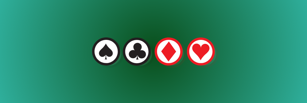 A lush green setting with vibrant online casino chips of various shades
