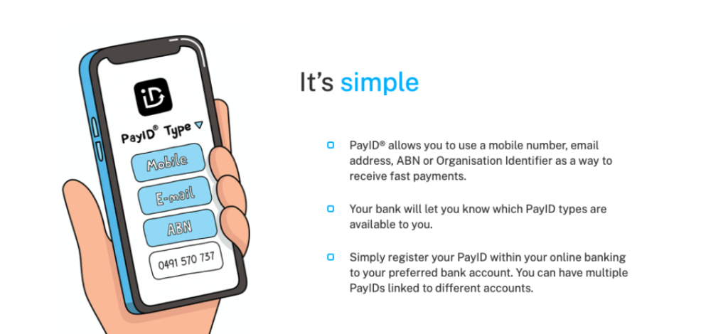 Next, navigate your bank’s online portal to the ‘Create PayID’ section. Choose an identifier like your phone number or email; available options may vary.
